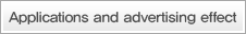 Applications and advertising effect