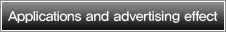 Applications and advertising effect